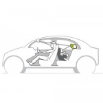 Jucarie auto cu oglinda retrovizoare Koala Taf Toys