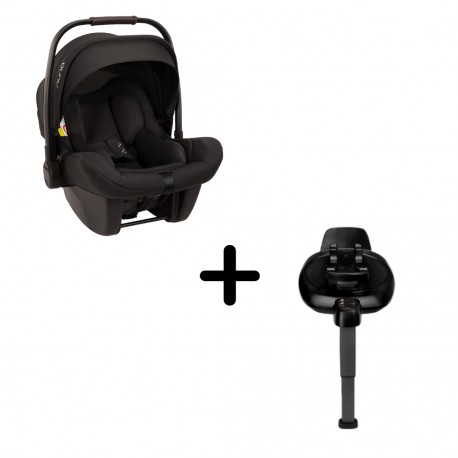 Nuna - Scoica auto Pipa Lite Ebony si baza isofix