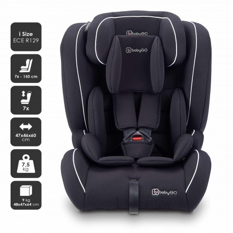 Scaun auto i-Size FreeFix BabyGo 76-150 cm certificat R129