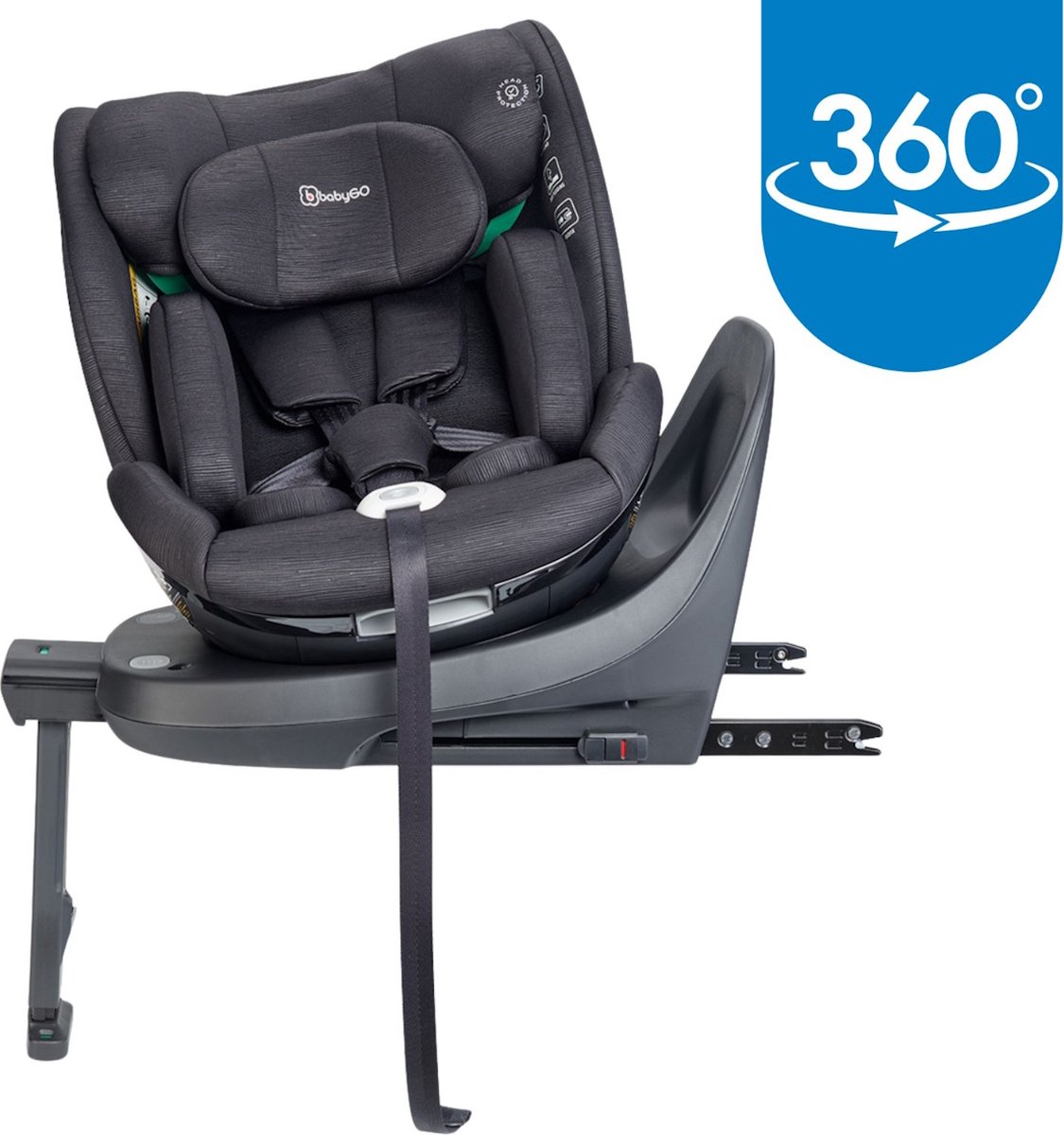 BabyGo - Scaun auto rotativ Prime 360 40-150 cm certificat R129